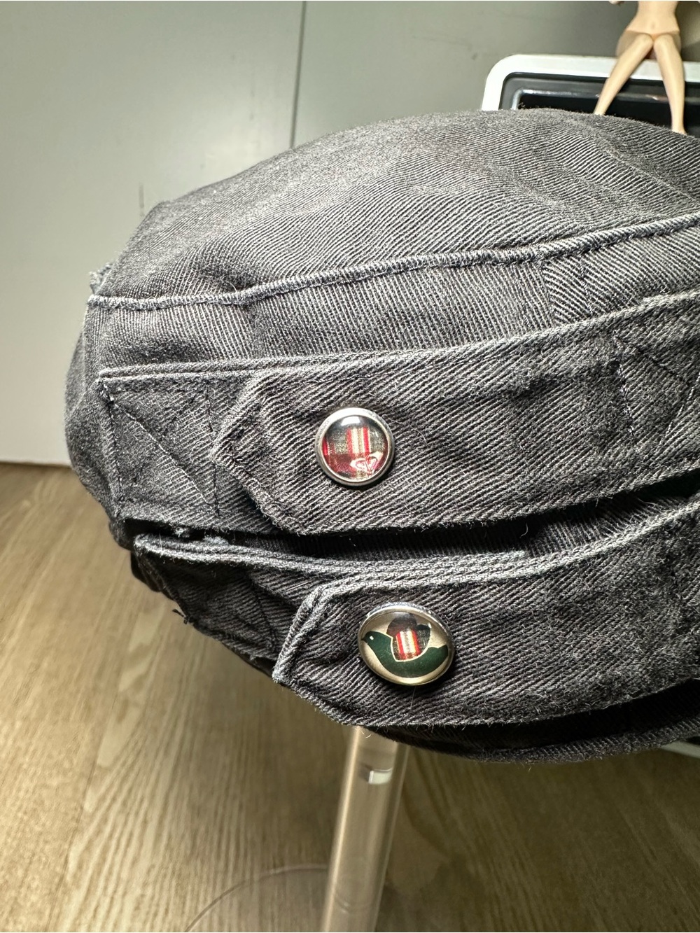 Y2K Roxy Military-Style Cadet Cap - Picture 7 of 11